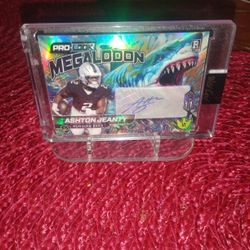 Football Card Ashton Jeanty Auto True 1/1 