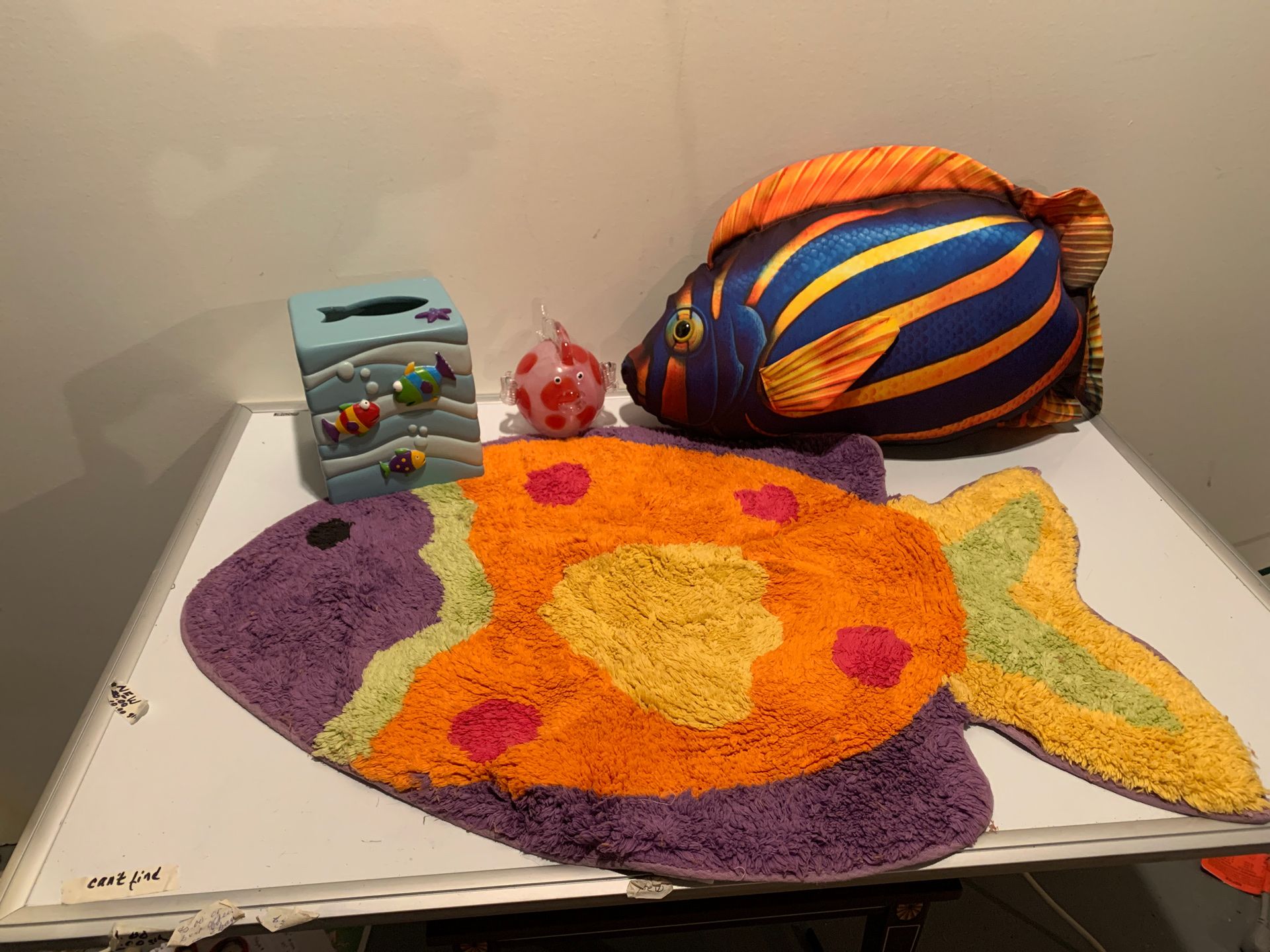 Marine or fish decorations for children’s room or bathroom