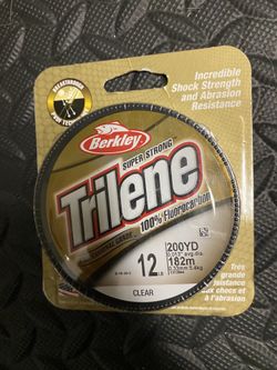 200 yards of 12 lb trilene fishing line