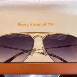 Balenciaga Logo Printed Lens Aviator Sunglasses 