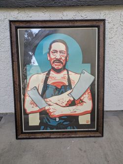 Danny Trejo - Trejo's Tacos - Signed Framed Art Print – Autographed Machete Portrait