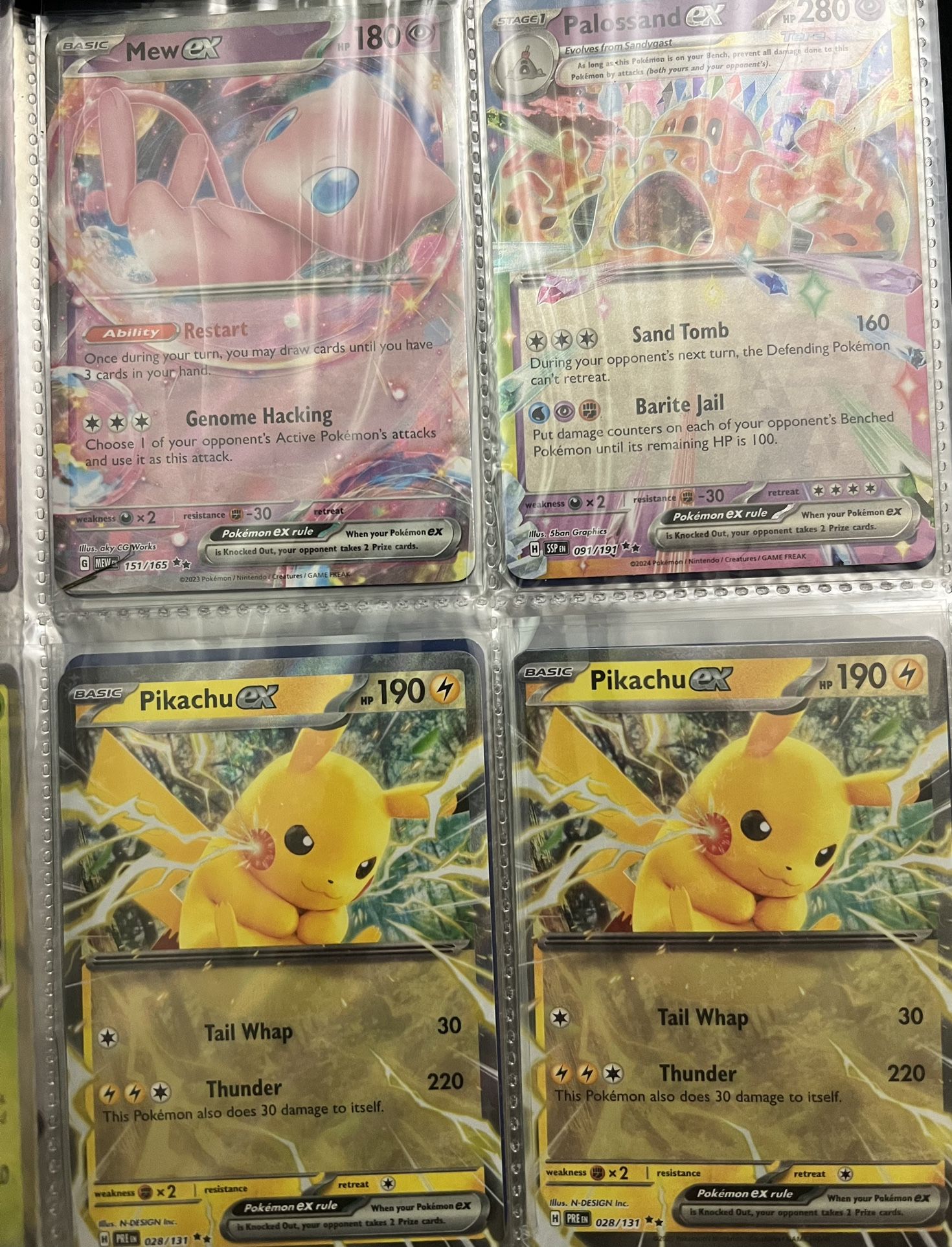 4x EX Pokemon Card Lot