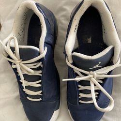 Nike Michael Jordan blue suede shoes