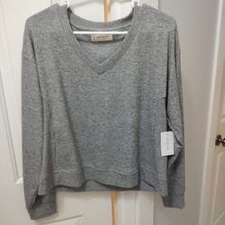 Lucky Brand gray sweater new with tags Reg $59 (S)