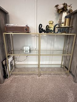 Gold & Glass Console table