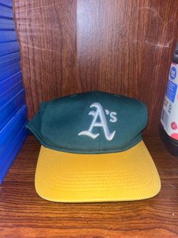 Yellow White & Green Oakland A's Athletics MLB Baseball Hat