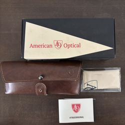American Optical Silver-Tone Original Pilot Sunglasses With Glass Lens (Size S: 52-20-140mm) (New)