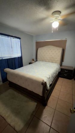 Furniture with a bed