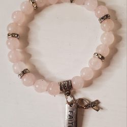 Brave Charm Pink Bracelet