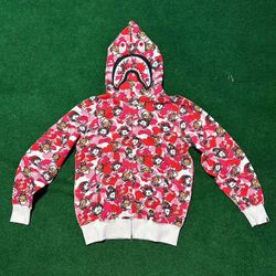 Hello kitty x bape zip up collab