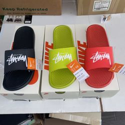 Nike Stussy Slides Sz 13