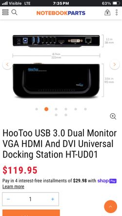 Docking Station Usb 3.0 Hdmi LAN Vga multi Screen Hub