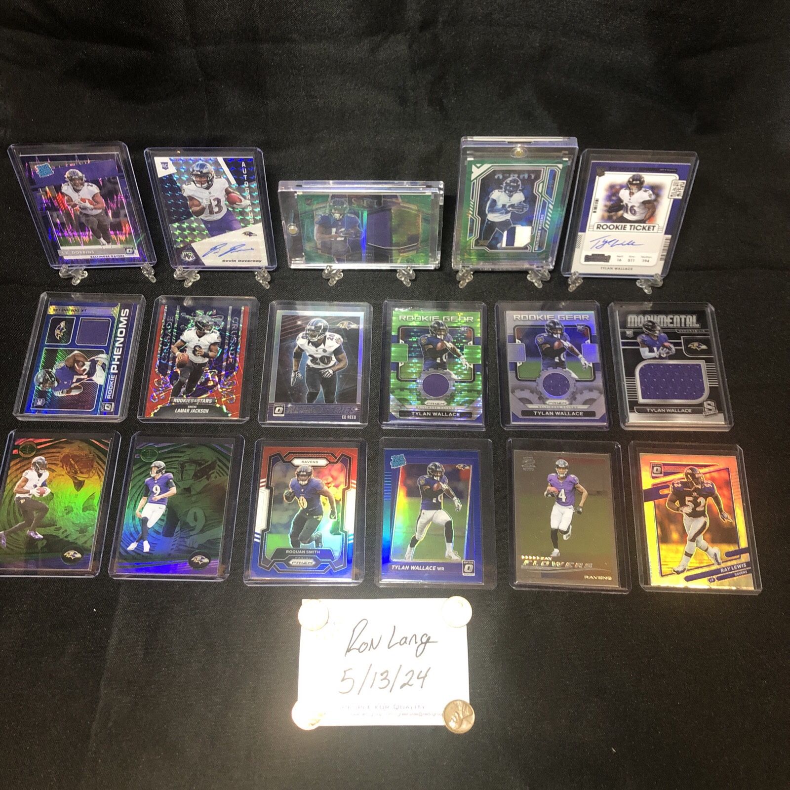 Ravens Football Card Lot is