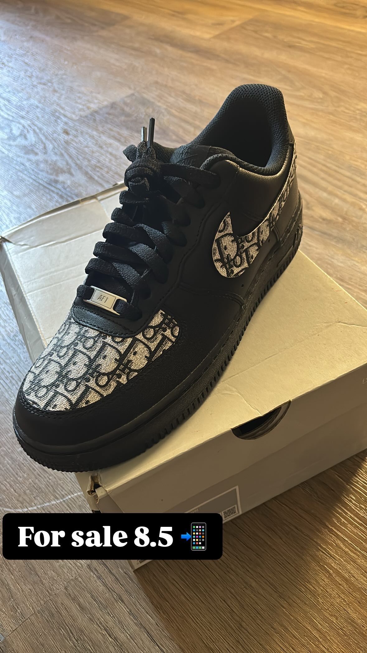 Dior Black custom Forces