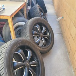 Tires and rims For Chevy Silverado Truck All 4 OBO 