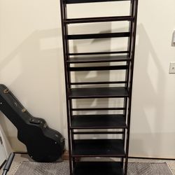 Bookshelf With Foldable Shelves (can Fold Flat)