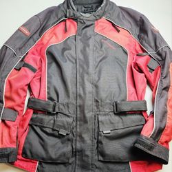 Tourmaster Saber Series 2 Mens Motorcycle Jacket Black/Red XL/46