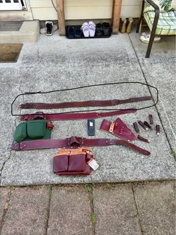 Occidental Leather Tool Belt Set with Pouches and Accessories