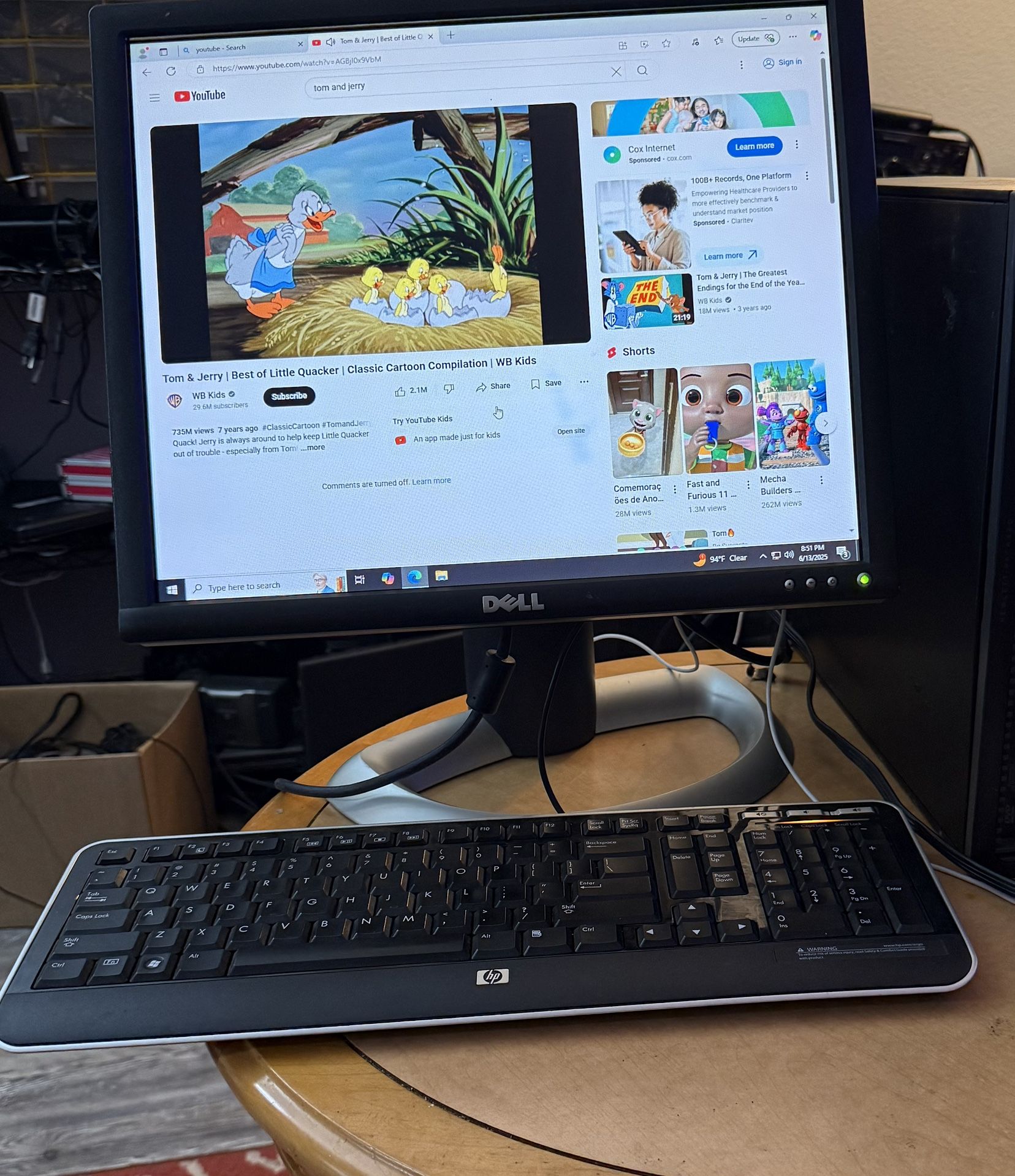 HP Desktop Computer Windows 10 Pro