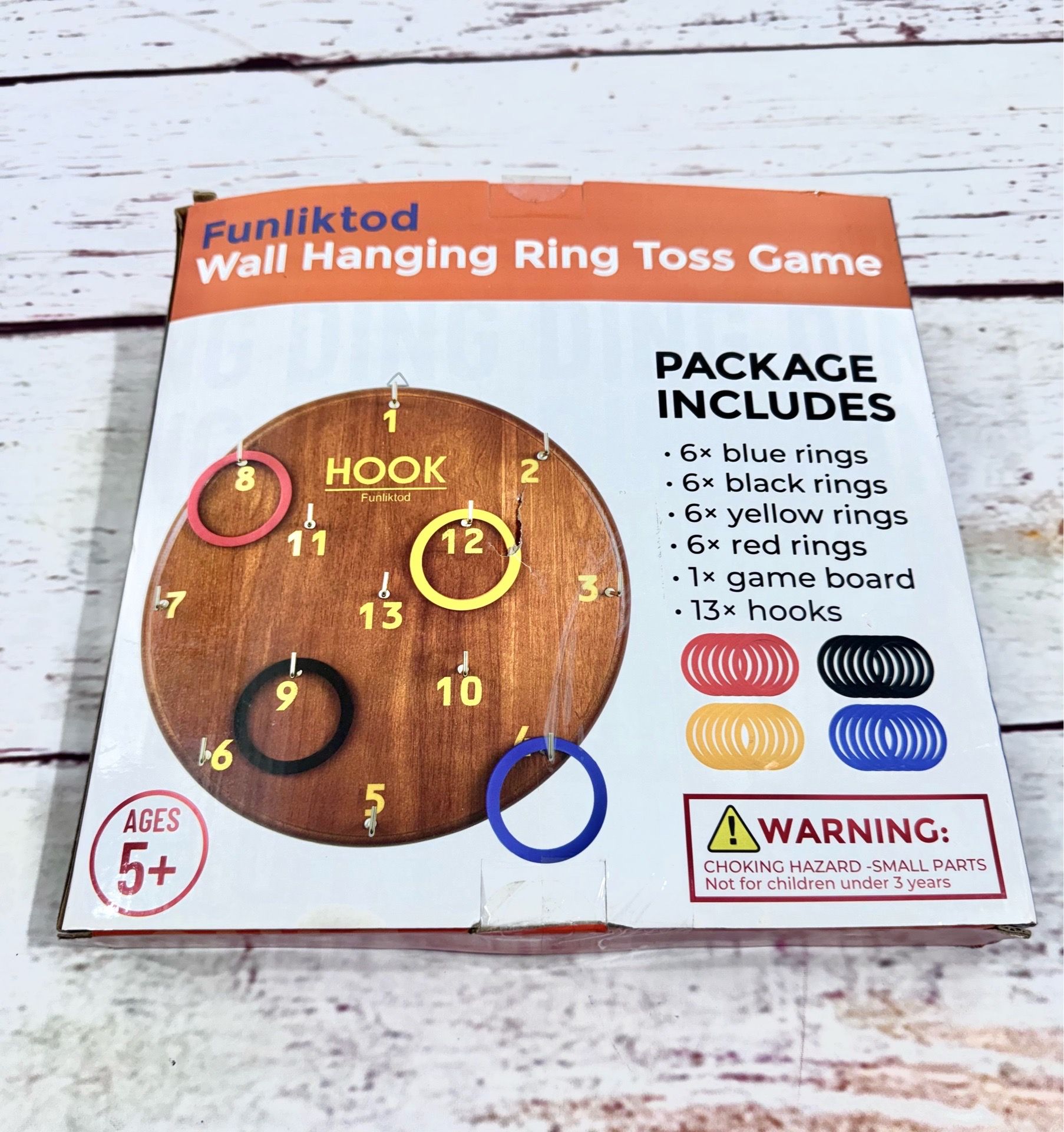 Hook sport Ring Toss Games for Adults & Kids - Wall Games for Indoor & Outdoor