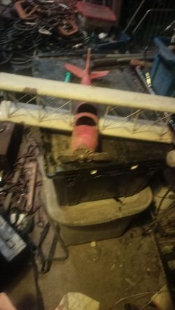 An airplane as is it's got the double for two people you hang it up for looks I'm asking 150 or make an offer and eventually I got more