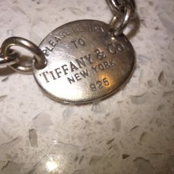 return to tiffany silver chain necklace