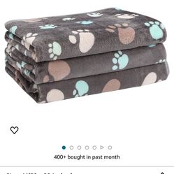 3 Pack Of Dog Blankets
