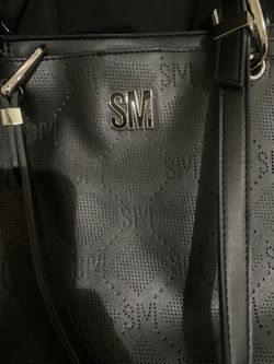 Stylish Black SM by Steve Madden Tote Bag