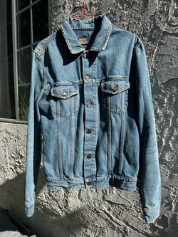 Saint Laurent Paris 2014 Hedi Slimane Washed Denim Trucker Jacket Size Large Italy
