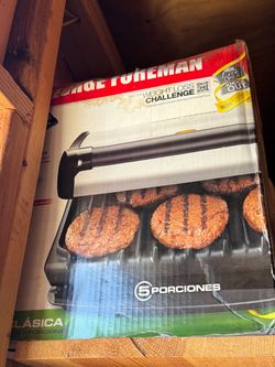 George Foreman portable burger grill