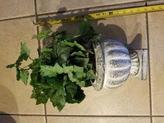 Artificial plant in vase