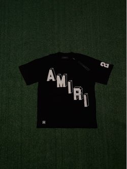White black Amiri jersey T shirt