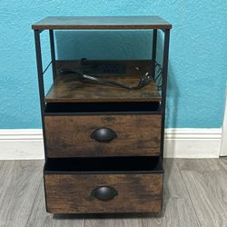 night stand with charging 