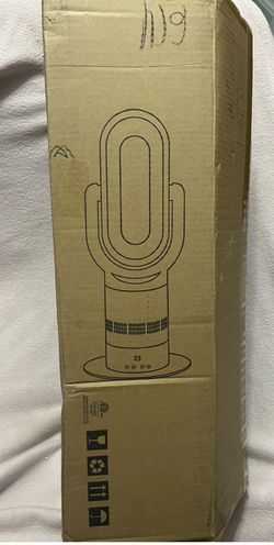 Jeshua HIFANXBLADELESS26GS 26 in. Space Heater Bladeless Fan Heater & Coolingh