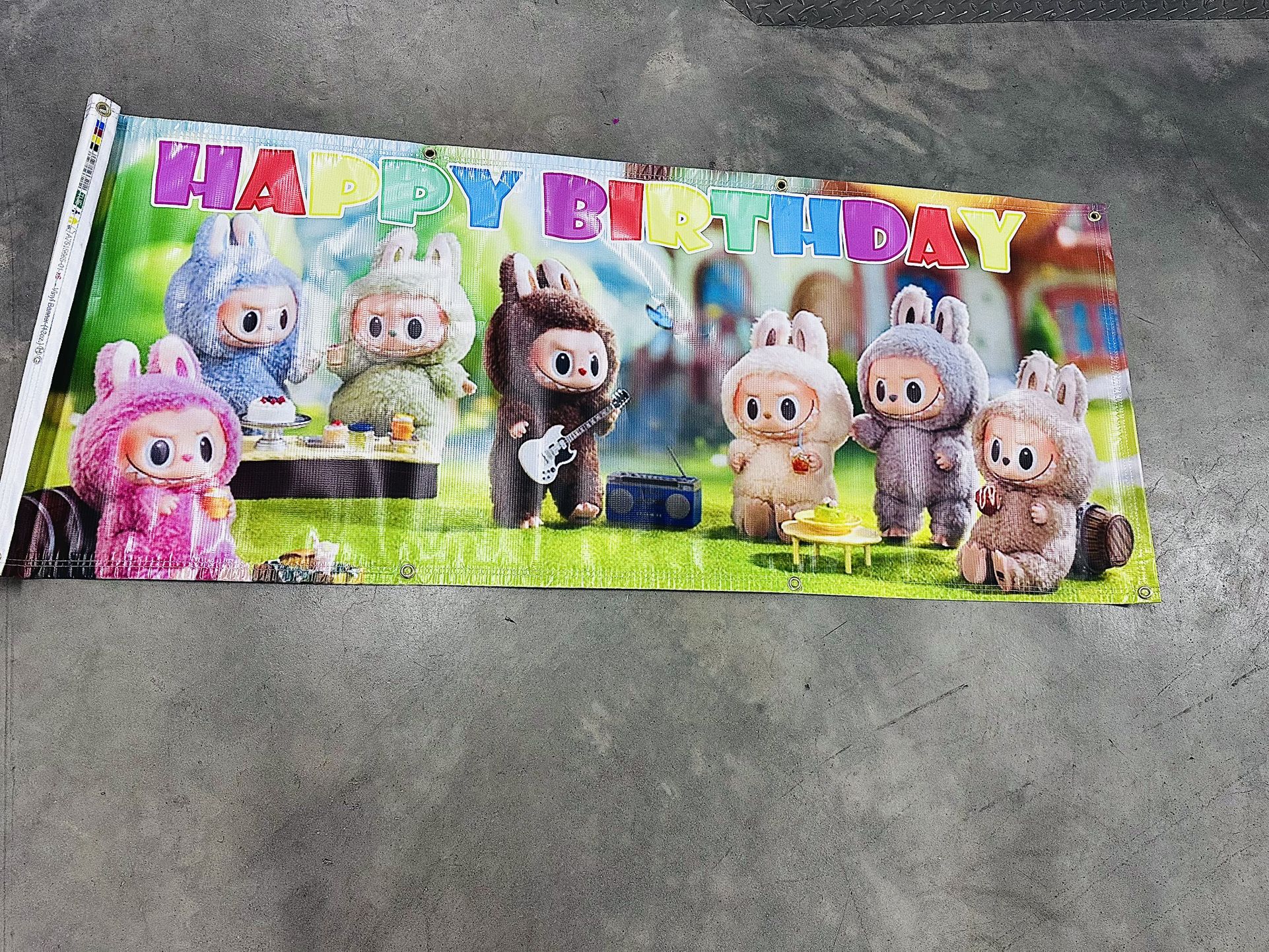 LaBubu Birthday Banner