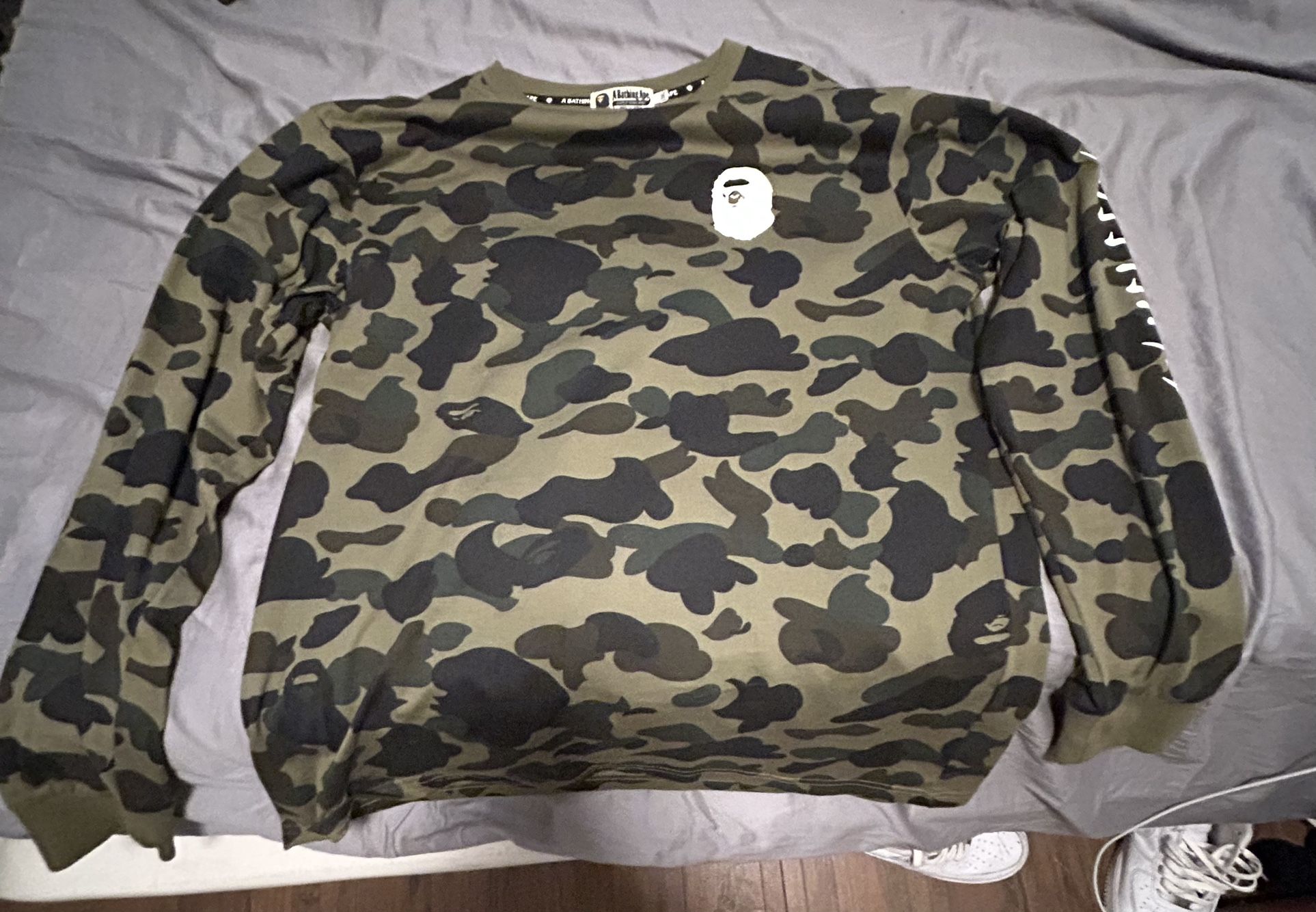 Bathing Ape Camo Long Sleeve T Shirt 