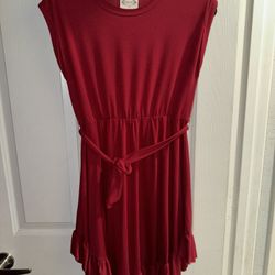Joyfolie Mia Joy Girl’s Size 14 Amoura Dress in Crimson