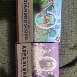 Rare Area 51 Squatch Bar, Diamond Scrub Minecraft Bar And Holder 