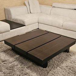 Square Contemporary Elegant Coffee Table