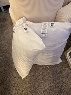 Unused White Target Pillows