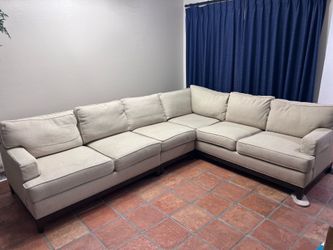 FREE Ethan Allen L-Shaped Sectional Couch – 122” x 95”