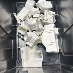 FREE – New Plastic Rain Gutter Parts (Various Pieces)