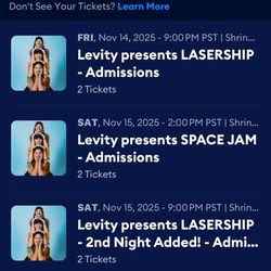 2 Levity November 14 Shrine LA 