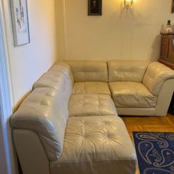 Leather sectional Couch