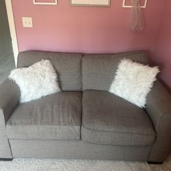 Grey Love Seat 