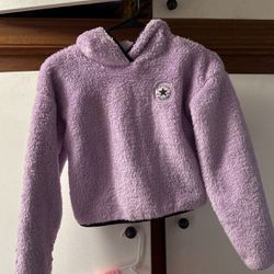 Girls Converse Cropped Sweater 