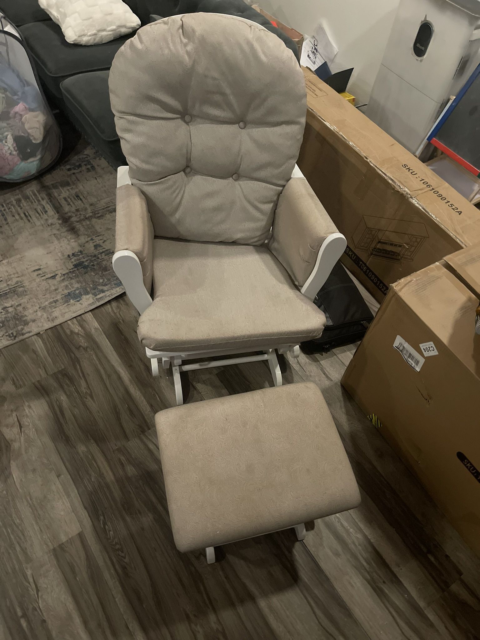 Rocking Chair and foot stool