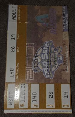 2001 Arizona Diamondbacks World Series & NLCS Ticket Stubs Lot (4 Tickets Total)