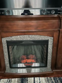Electric Fireplace with Remote Control