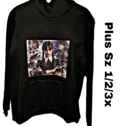 New Woman’s Wednesday, Addams Hoodie Plus Size Also Have Smaller Sizes
